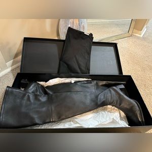 Authentic Alexander Wang thigh high riding boots 85mm heel